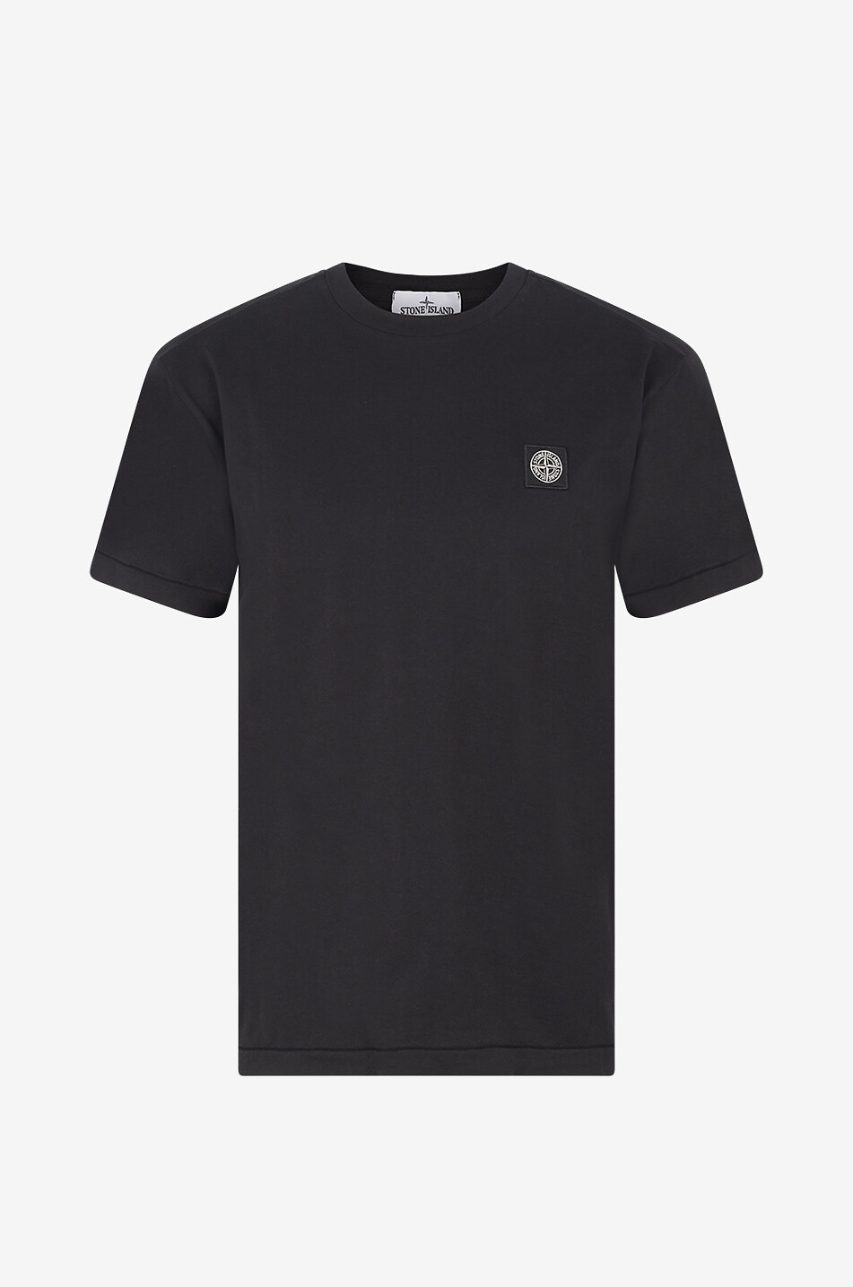 STONE ISLAND 2100027 60/2 Cotton Jersey short-sleeved slim fit T-shirt Men BLACK 1