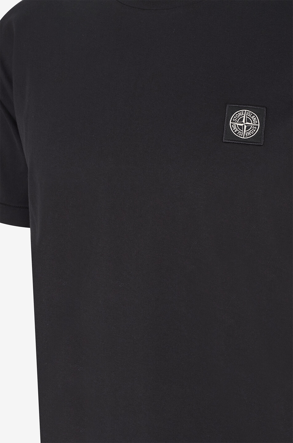 STONE ISLAND 2100027 60/2 Cotton Jersey short-sleeved slim fit T-shirt Men BLACK 3