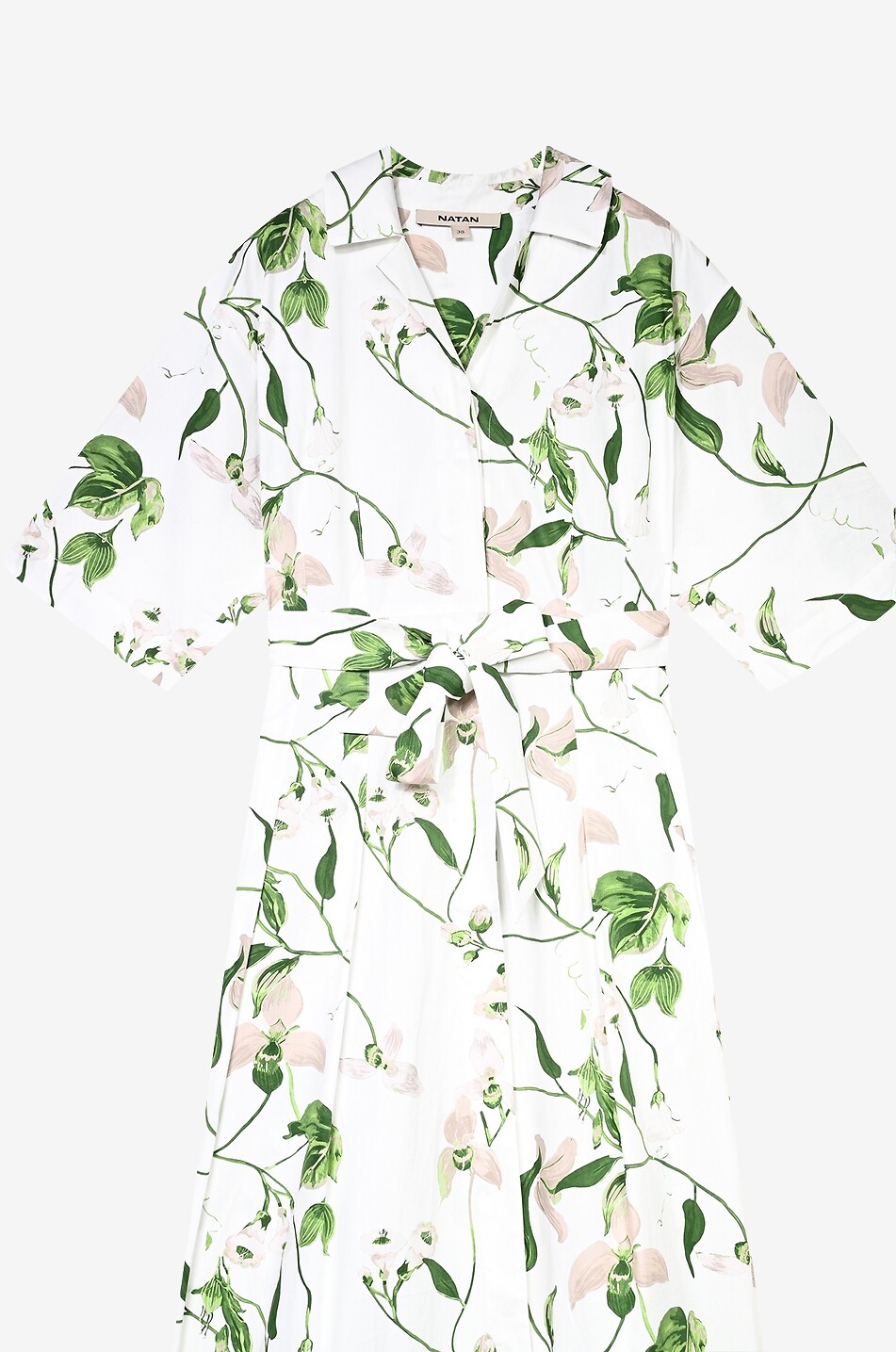 NATAN Elena floral cotton poplin midi shirt dress Women MULTI COLOURED 4