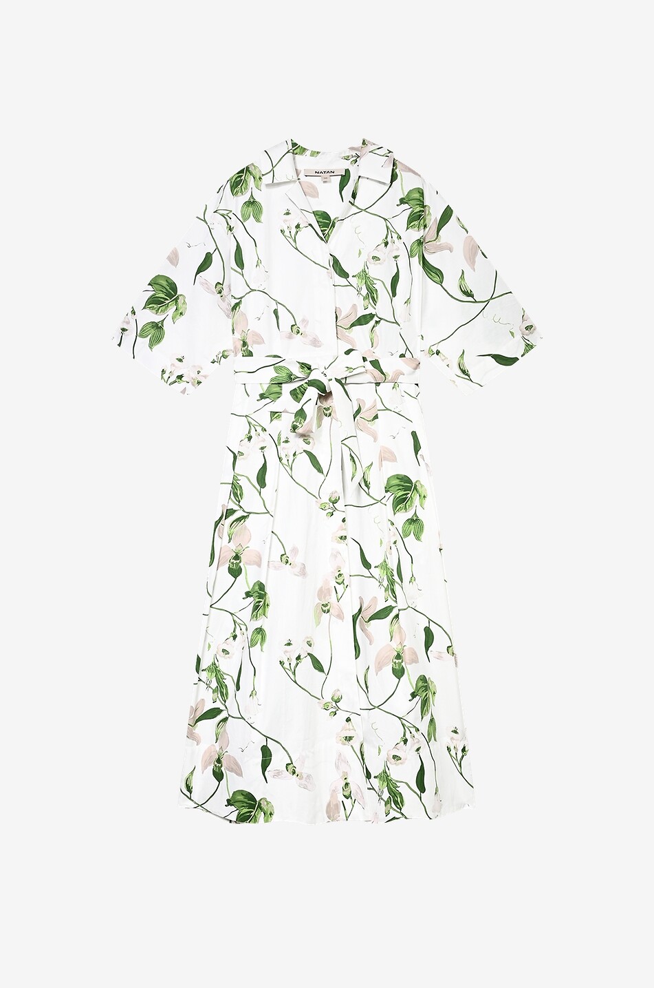 NATAN Elena floral cotton poplin midi shirt dress Women MULTI COLOURED 1