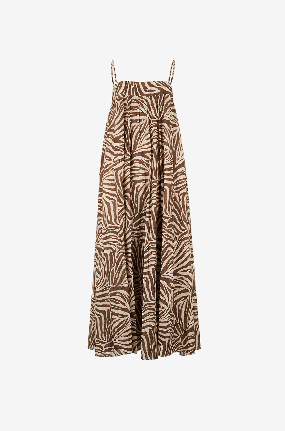 ZIMMERMANN Wanderlust Zebra cotton voile maxi sundress Women BROWN 1