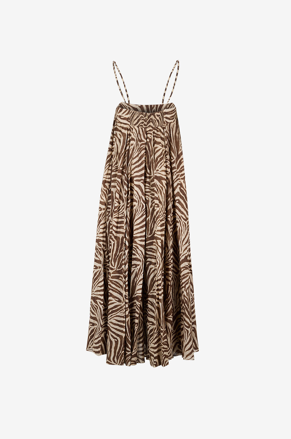 ZIMMERMANN Wanderlust Zebra cotton voile maxi sundress Women BROWN 2