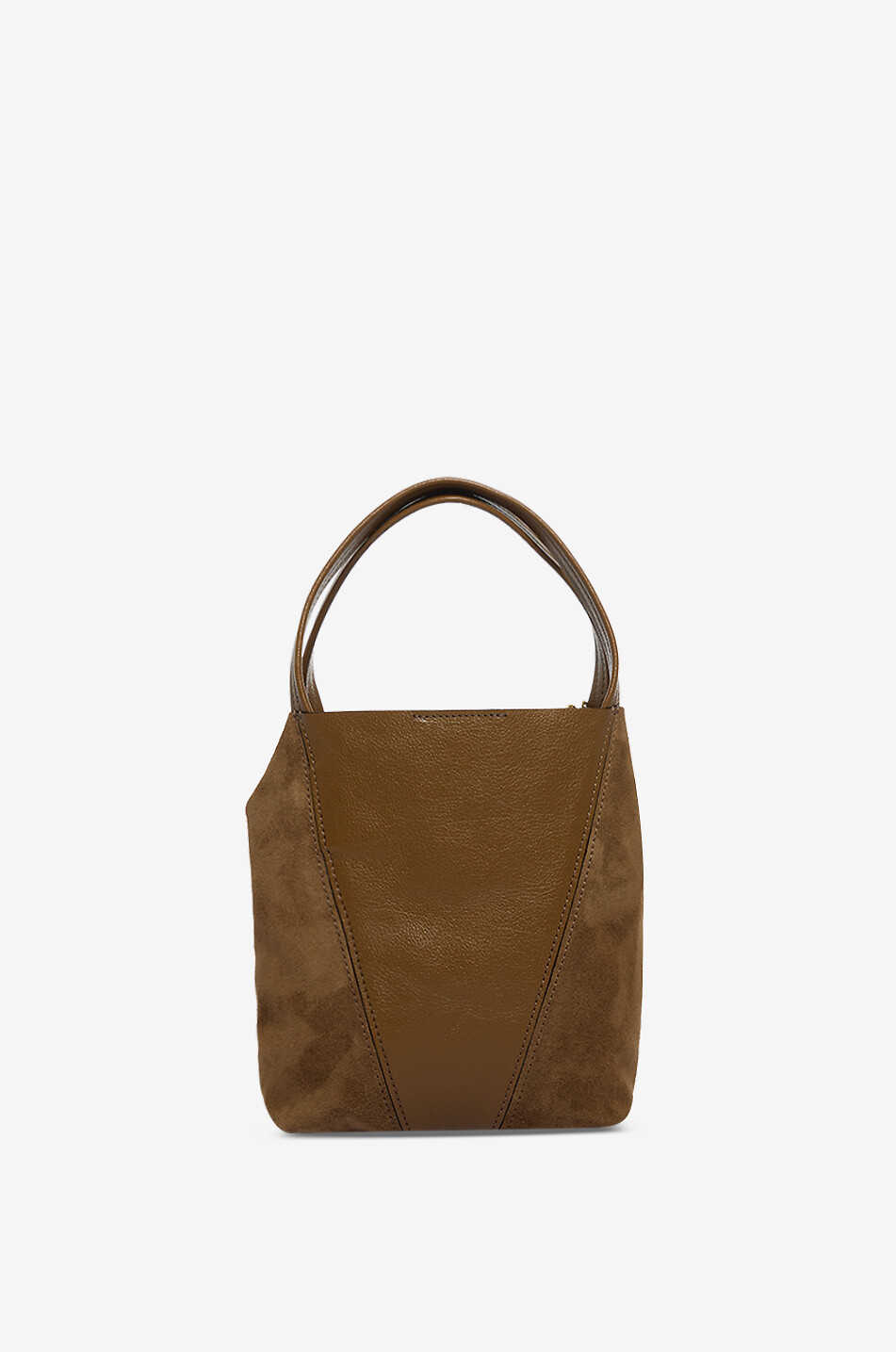 CHLOE Chloé Spin Small suede and leather Women BROWN 3