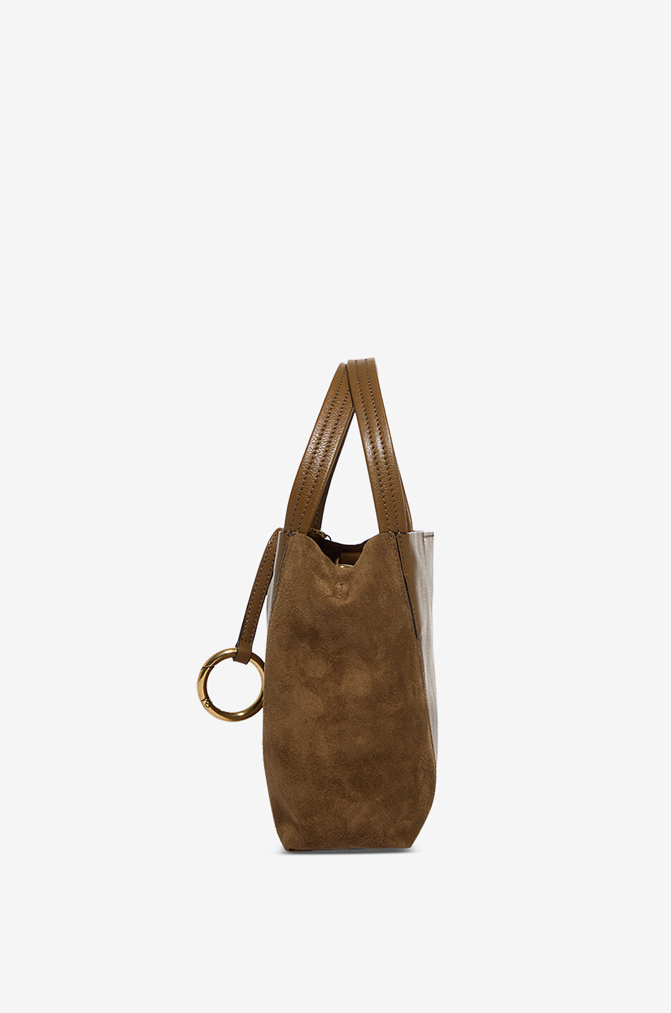 CHLOE Chloé Spin Small suede and leather Women BROWN 4