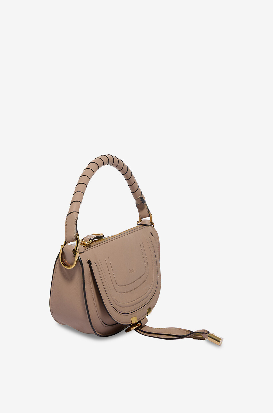 CHLOE Sac porté épaule en cuir de veau lisse Marcie Mini Femme ROSE CLAIR 2