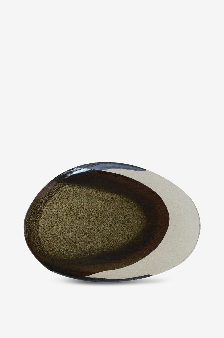 JARS Wabi Wabi L Seidou ceramic oval platter Home GREEN 1
