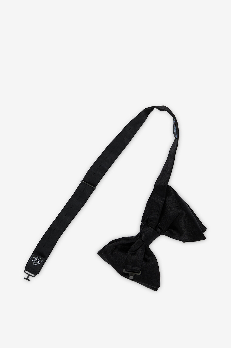 BONGENIE Vorgebundene Fliege aus Seidensatin Herren SCHWARZ 2