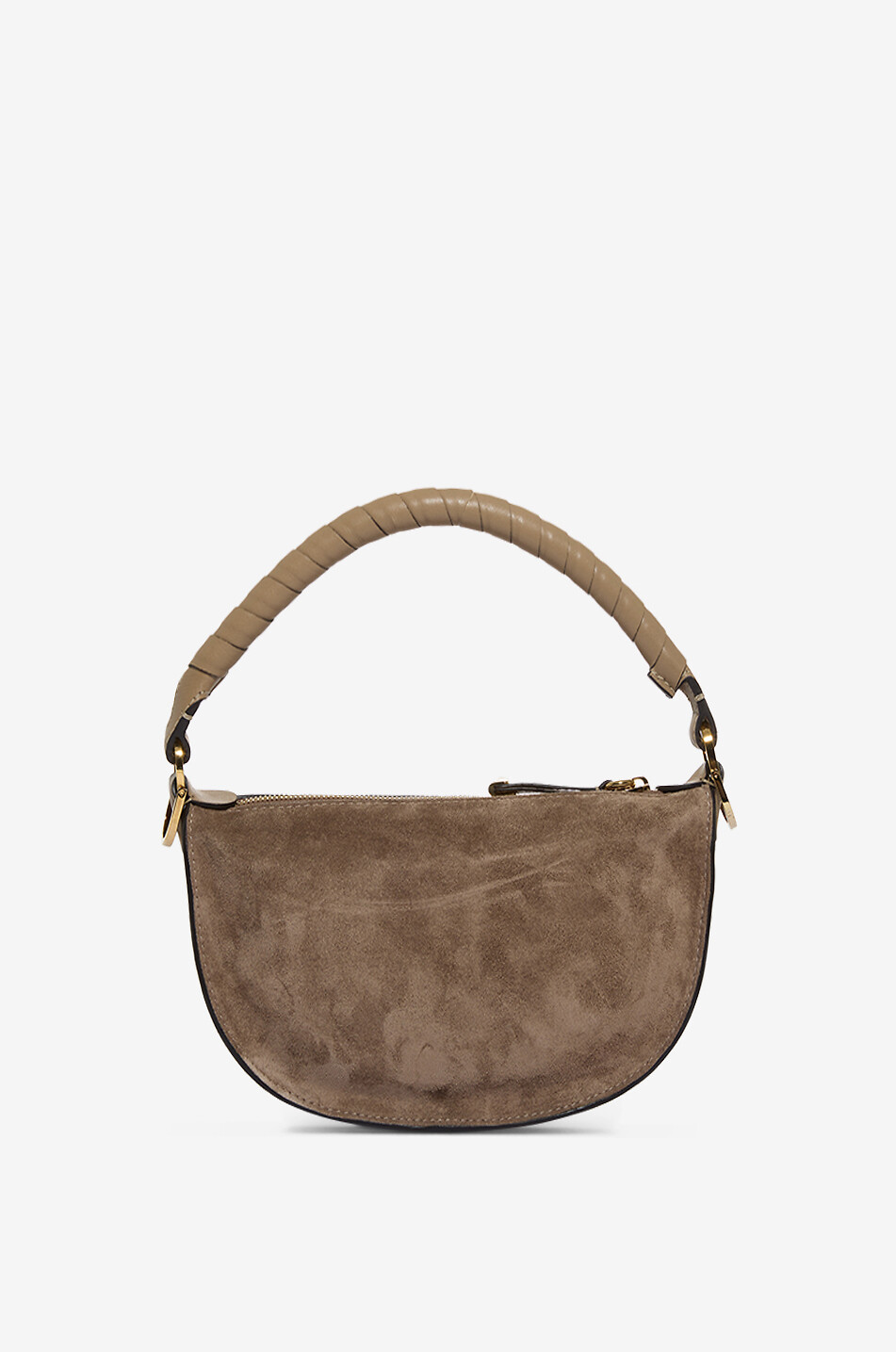 CHLOE Marcie Mini suede shoulder bag Women LIGHT BROWN 3