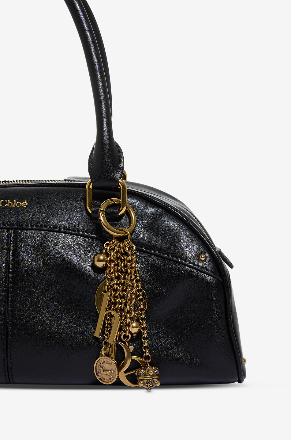 CHLOE Handtasche aus Glattleder Chloé Bowling Damen SCHWARZ 5