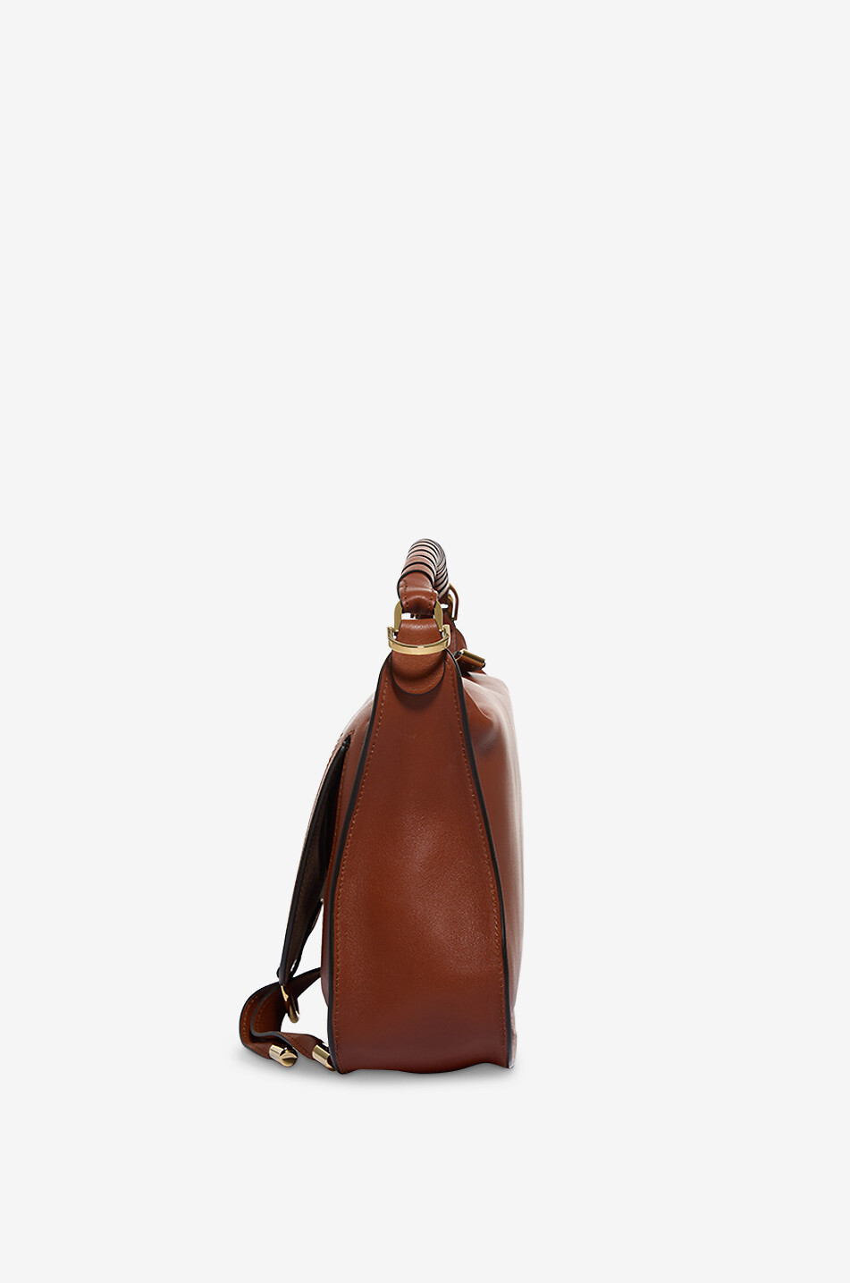 CHLOE Schultertasche aus Glattleder Marcie Small Damen BRAUN 5