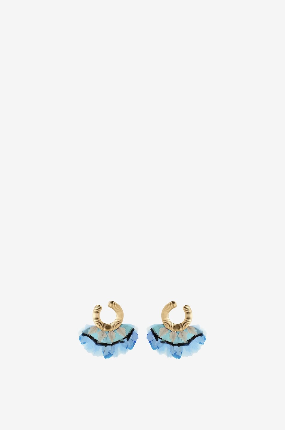 Boucles D'oreilles Dormeuses GAS B66 En Métal Doré Et Cristal - Occasion En Bon état, Style Pendantes élégantes