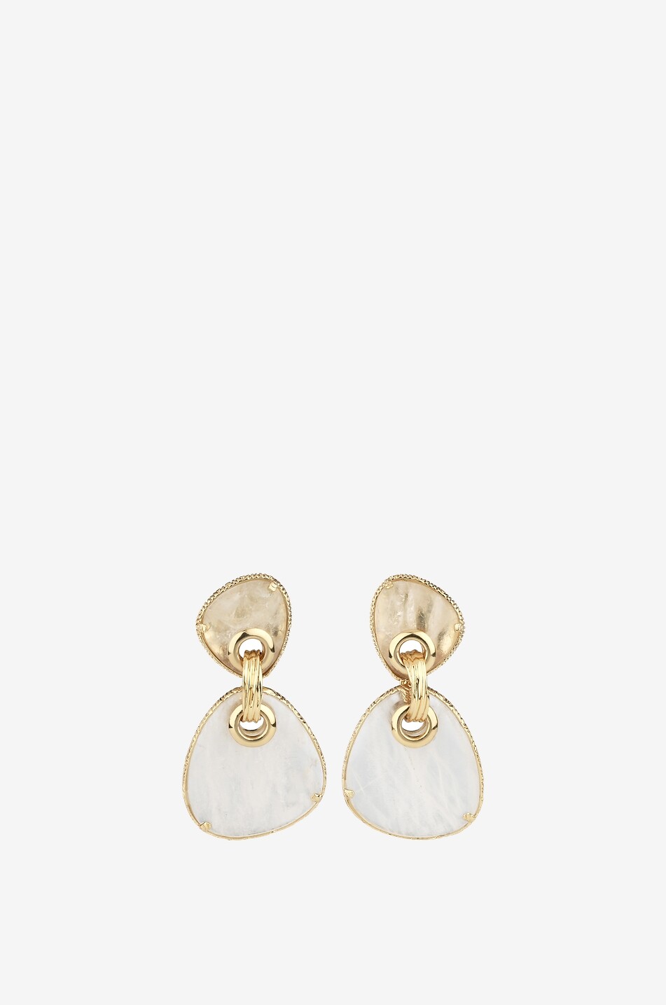 Silia GM crystal-embellished drop clip-on earrings