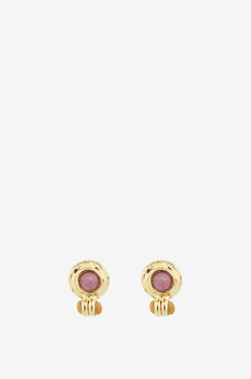 Clous d'oreilles dorés ornés de cabochons Amarante Mini