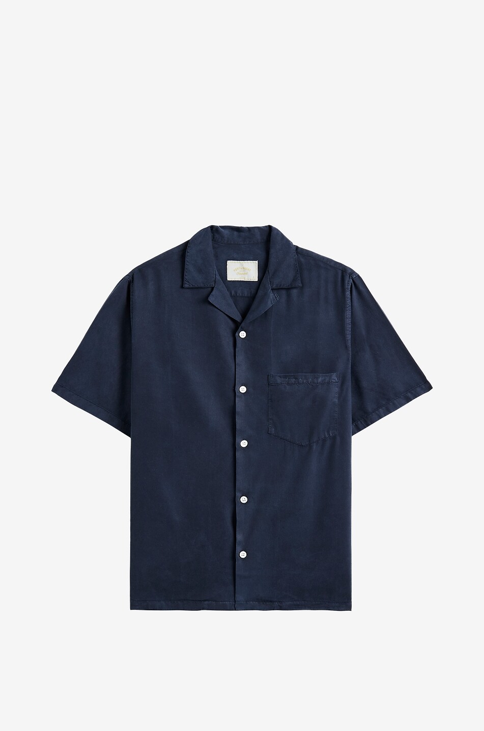 PORTUGUESE FLANNEL Kurzarm-Hemd aus fliessendem Twill Dogtown Herren DUNKELBLAU 1