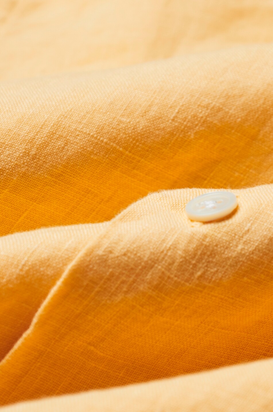 PORTUGUESE FLANNEL Linen Camp Collar short-sleeved linen shirt Men YELLOW 4