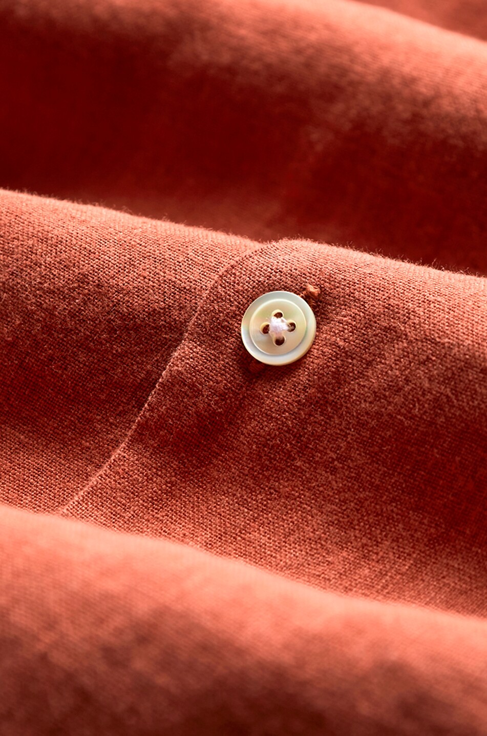 PORTUGUESE FLANNEL Kurzarm-Hemd aus Leinen Camp Collar Herren ORANGE 4