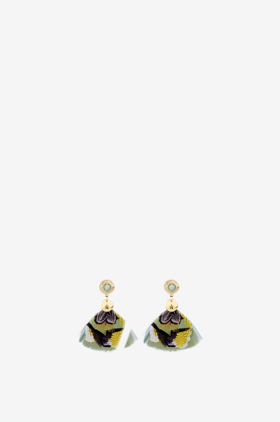 GAS BIJOUX Ohrhänger aus Federn Bermudes Mini Damen BUNT 1