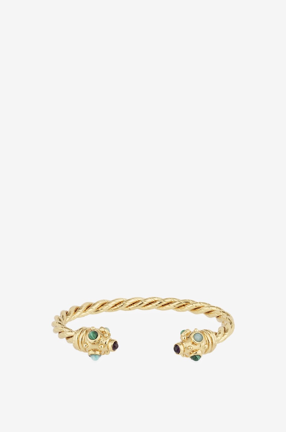 GAS BIJOUX Goldener Armreif mit Cabochons Amarante Torsade Damen GOLDEN 1