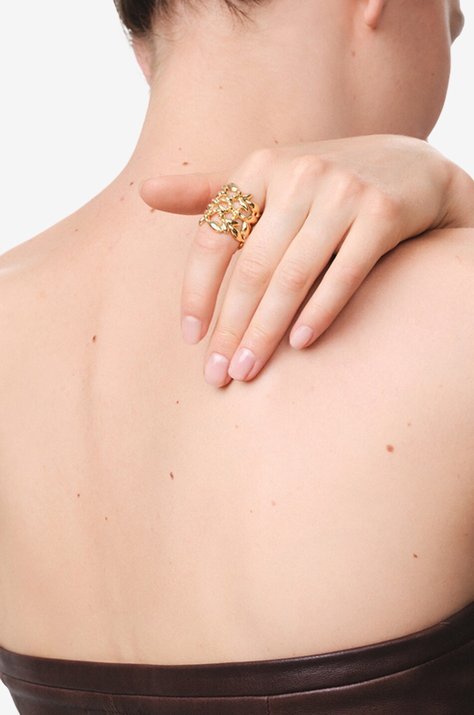 GAS BIJOUX Bague manchette dorée Olea Femme DORE 2