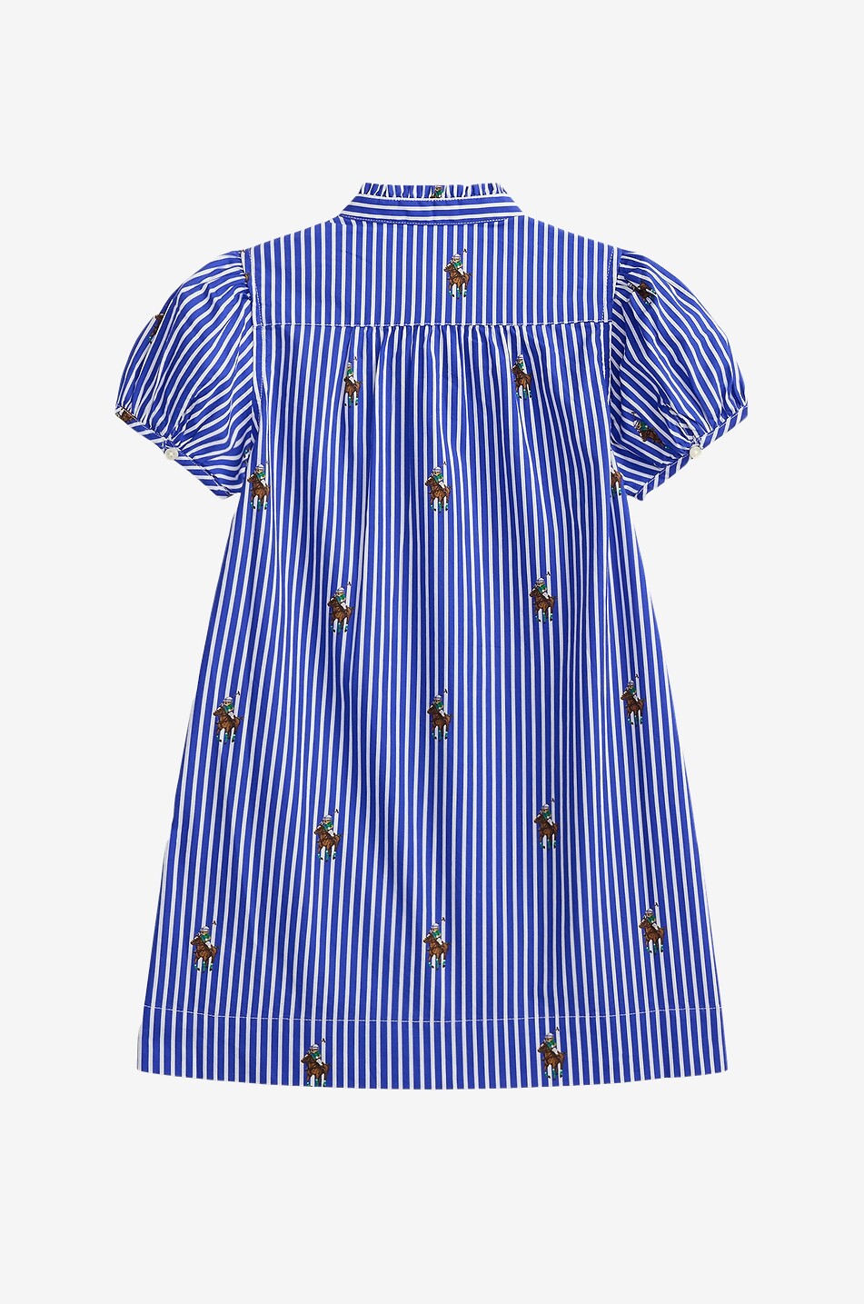 POLO RALPH LAUREN All-Over Pony striped girls' shirt dress Girl BLUE 2