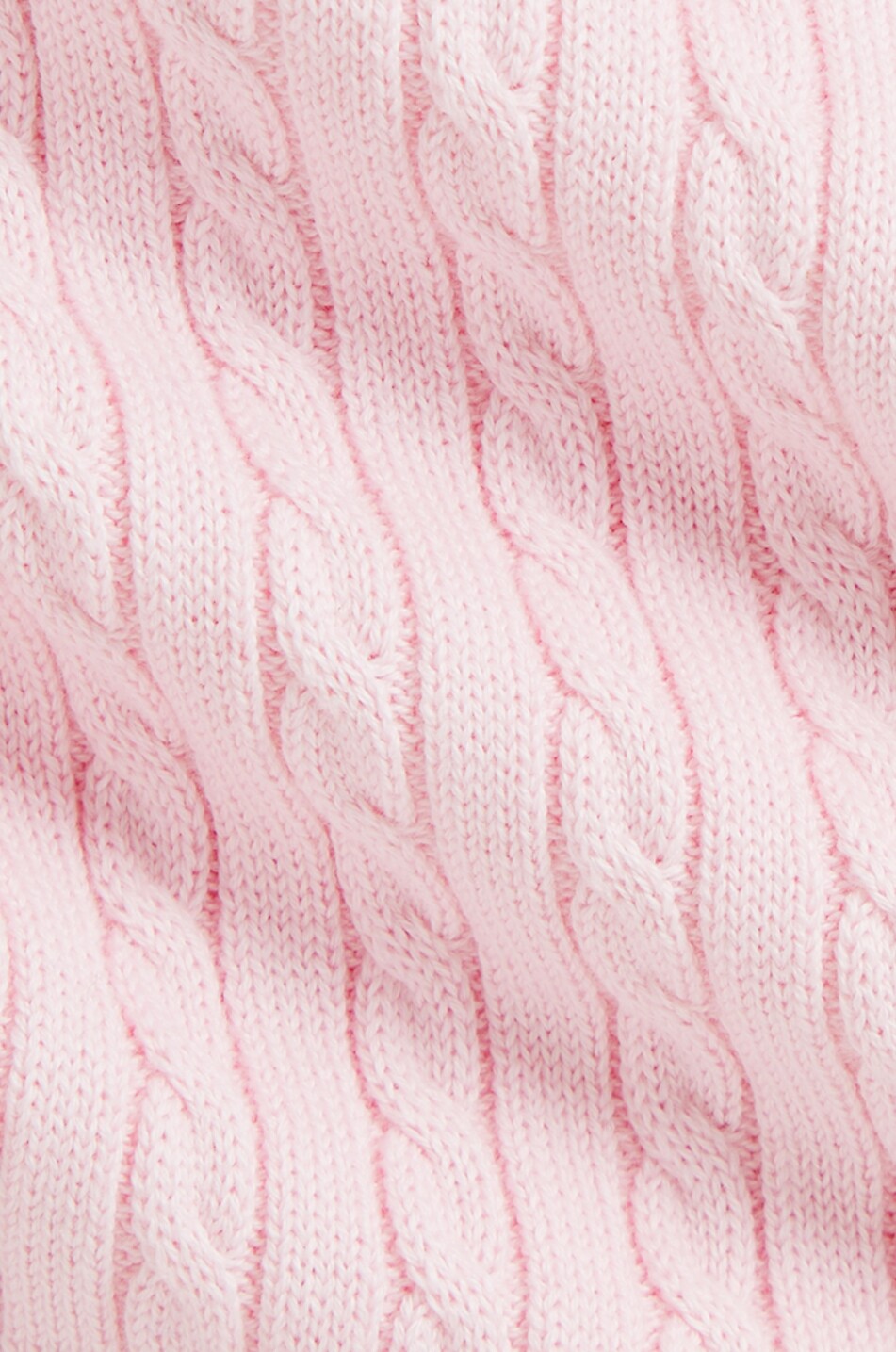 POLO RALPH LAUREN Pony cable-knit polo cotton dress for baby girls Baby LIGHT PINK 3