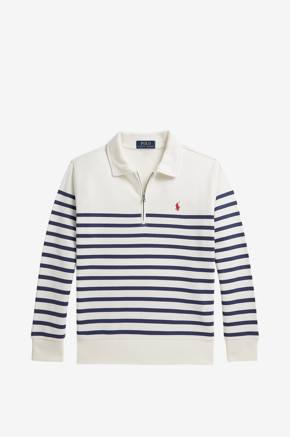 Pull à capuche en coton rayé garçon Pony