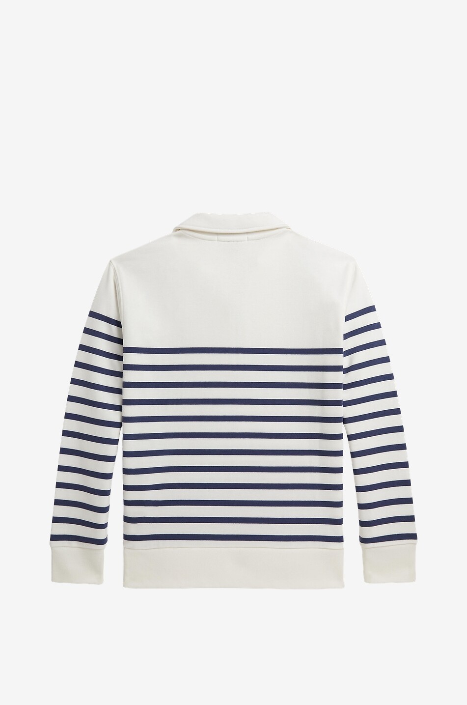 POLO RALPH LAUREN Pull à capuche en coton rayé garçon Pony Garçon BLANC CASSE 2