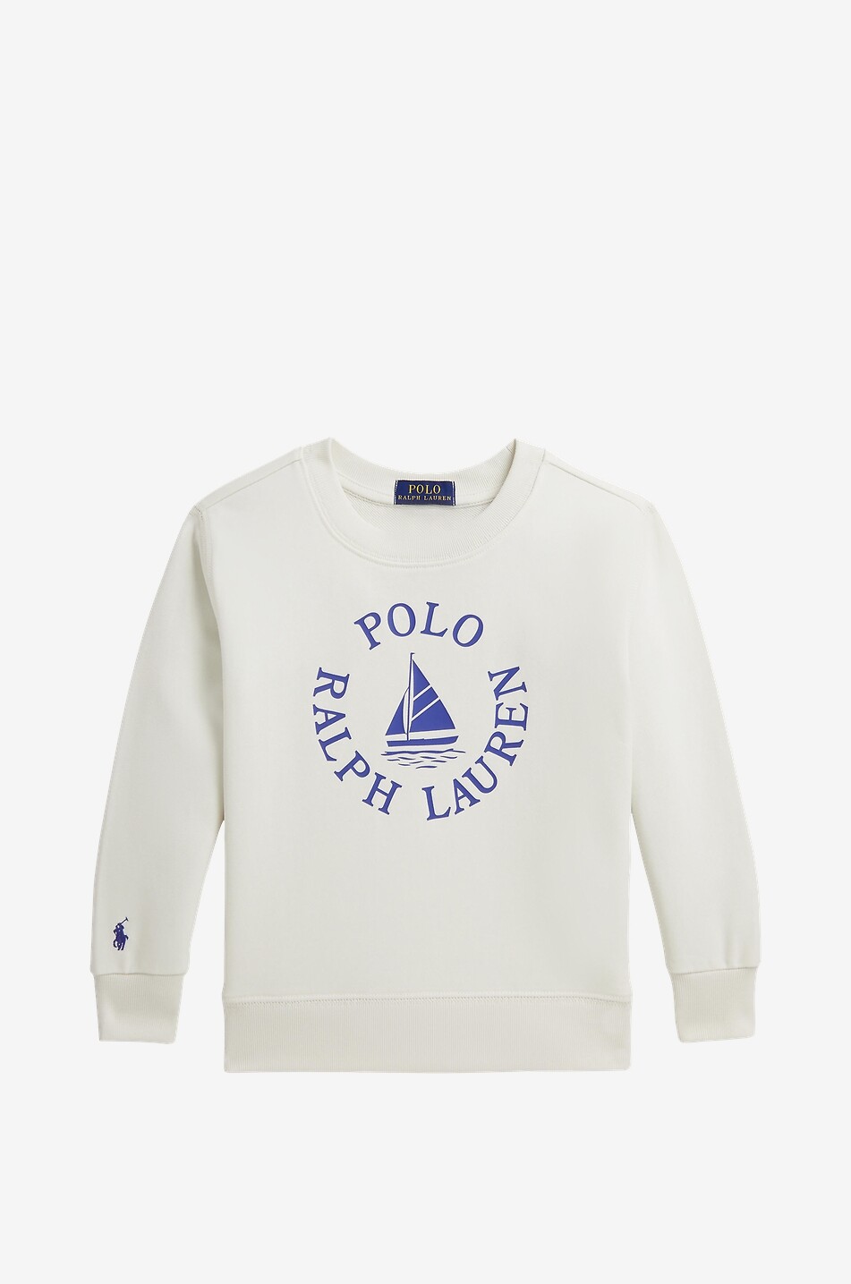POLO RALPH LAUREN POLO RALPH LAUREN Sailboat boys' crewneck sweatshirt Boy WHITE 1