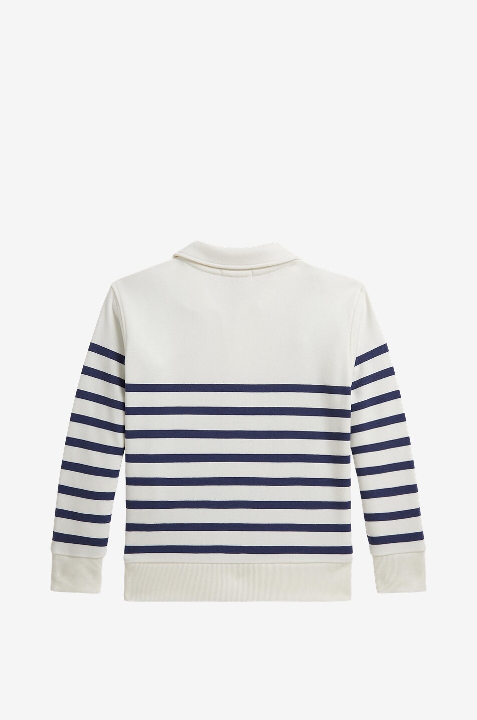 POLO RALPH LAUREN Sweatjacke aus gestreiftem Fleece mit Stickerei für Jungen Junge WEISS 2