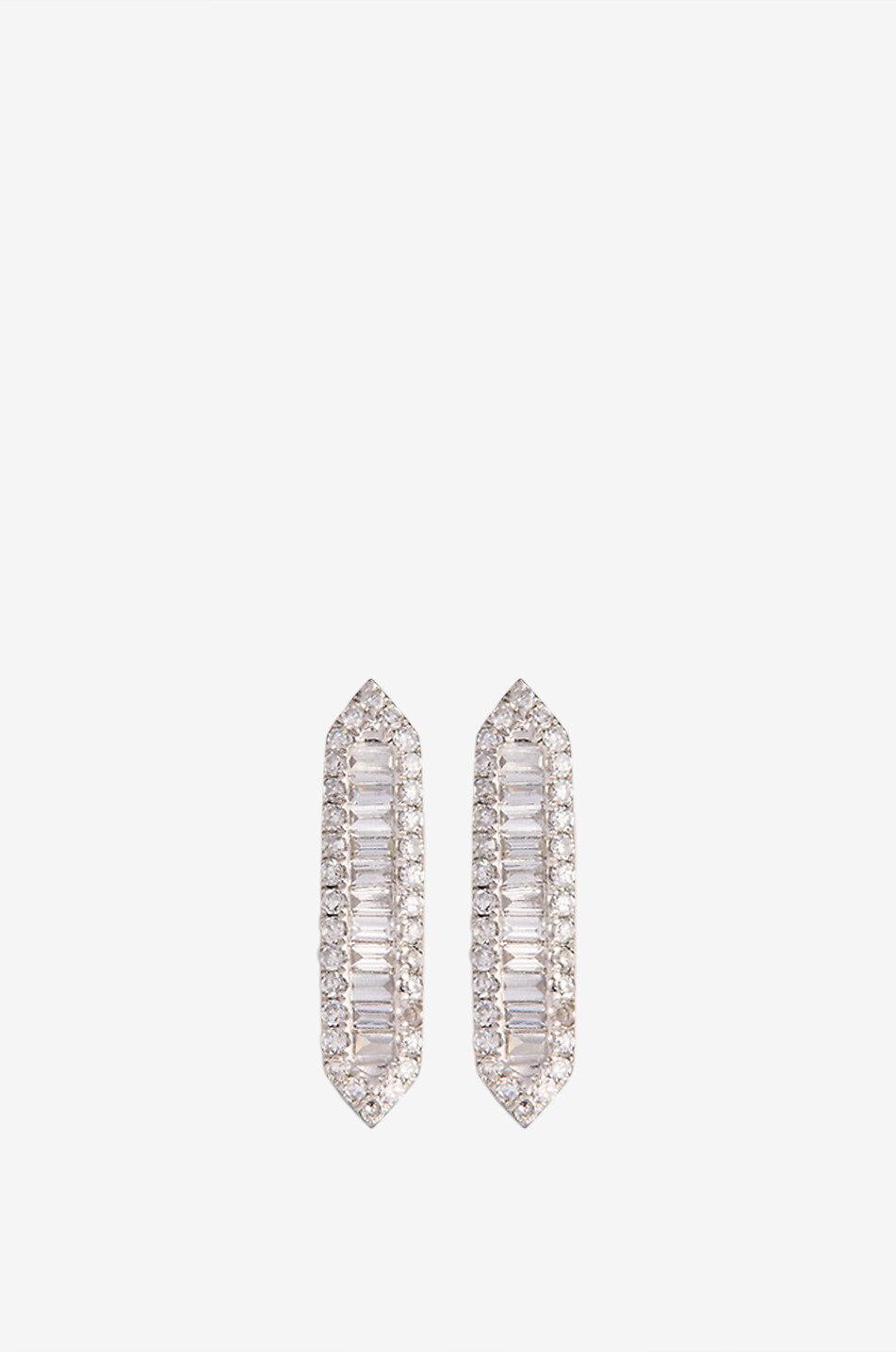 RITA CHRISTENSEN Mono clou d'oreilles en or blanc et diamants Lotus Femme BLANC 1