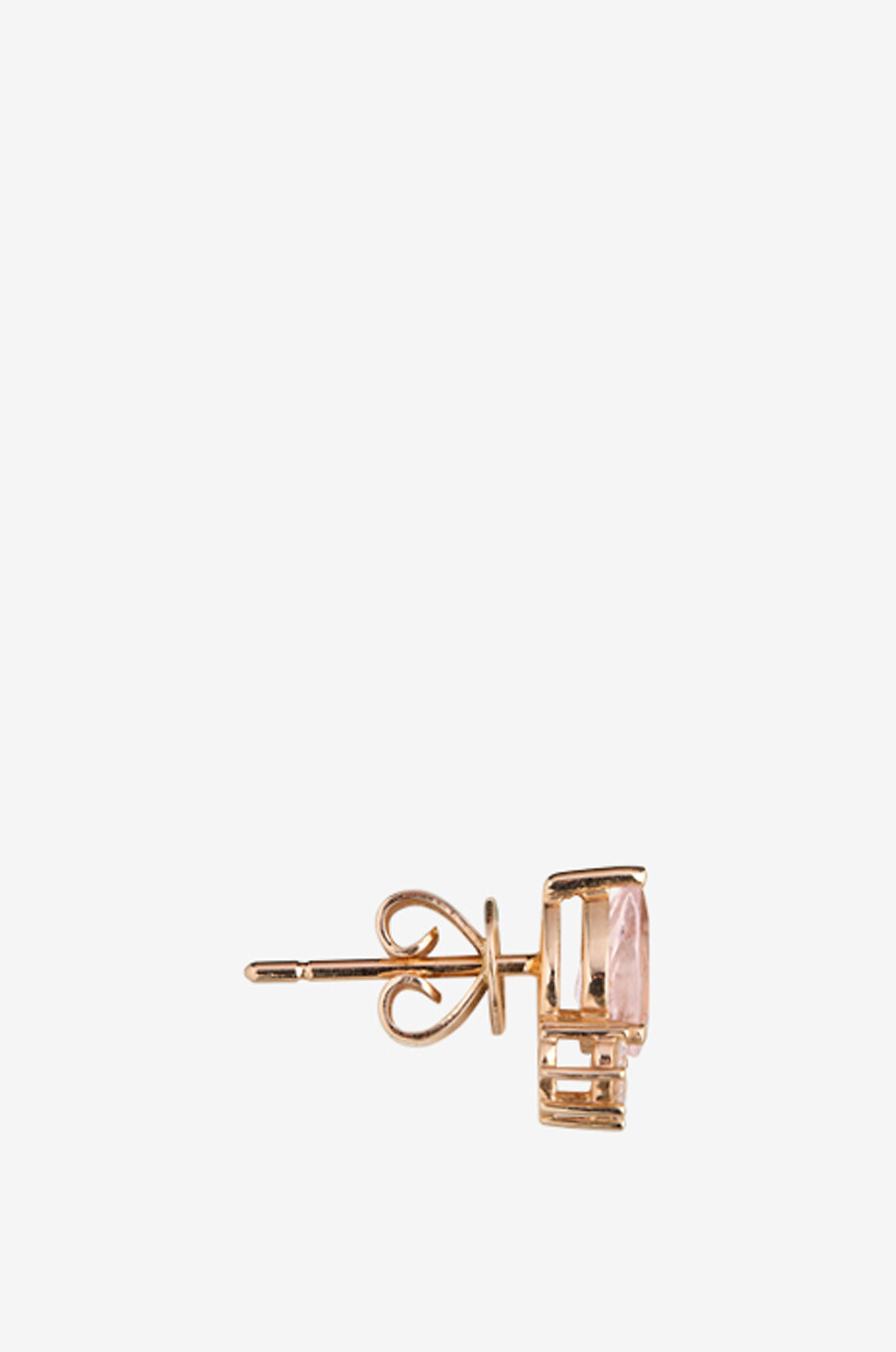 RITA CHRISTENSEN Mono clou d'oreilles en or rose et diamants Crown Femme ROSE 2