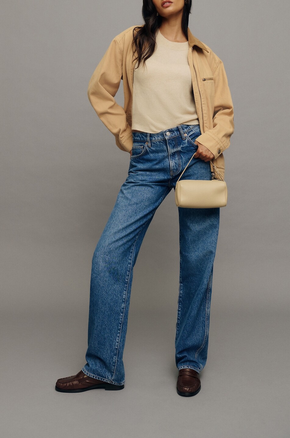 REFORMATION Val mid-rise straight-leg denim jeans Women BLUE 3