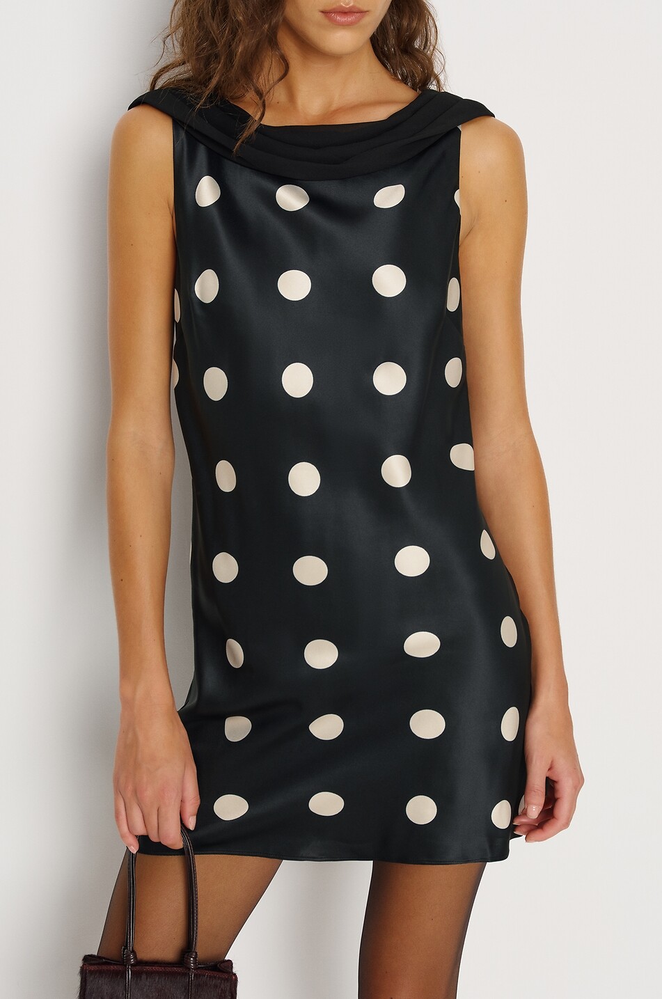 REFORMATION Jonelle polka-dot satin backless short dress Women MULTI COLOURED 5