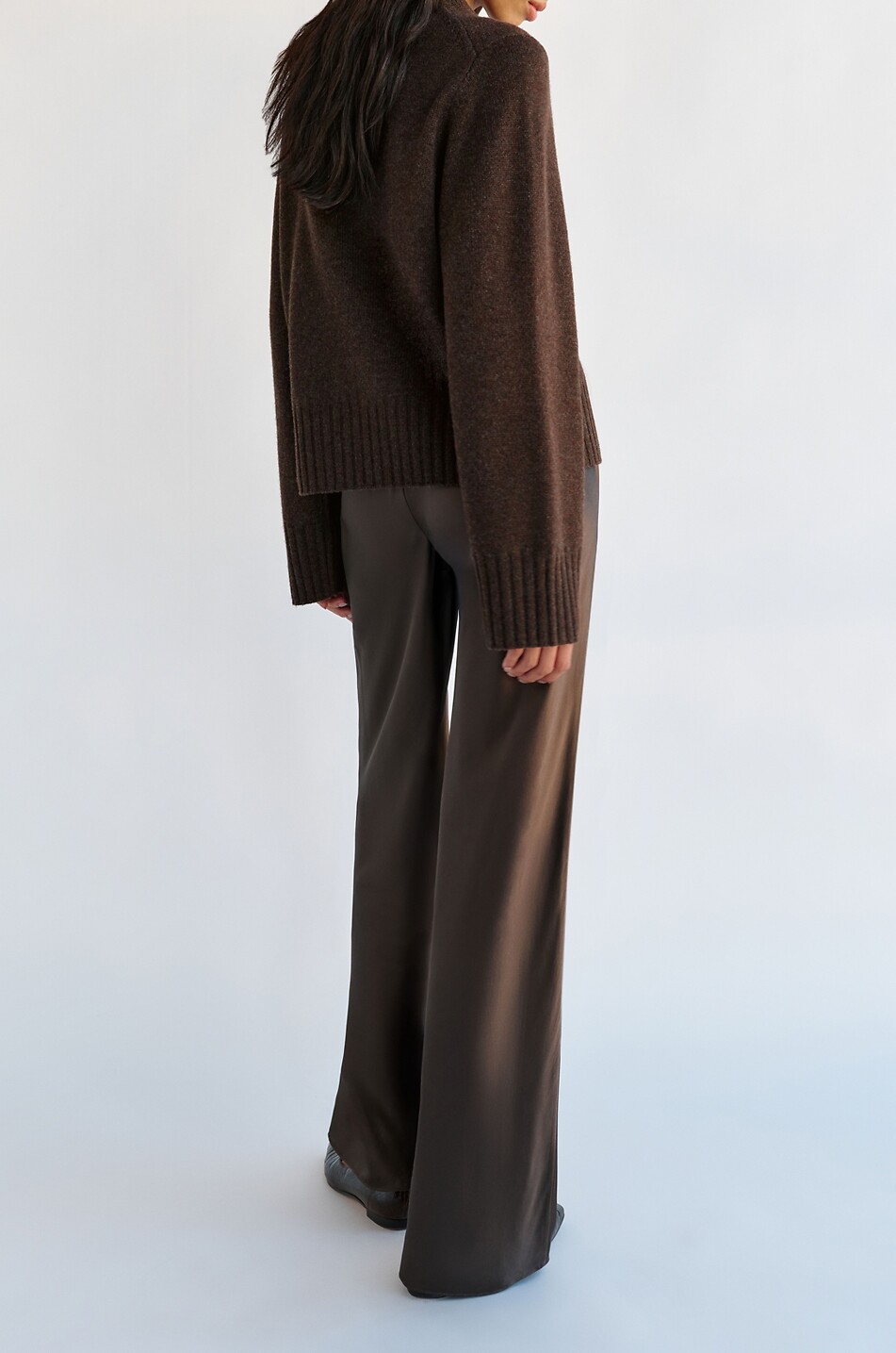 REFORMATION Oversize Pullover aus Kaschmir mit Rundhalsausschnitt Cove Damen BRAUN 4