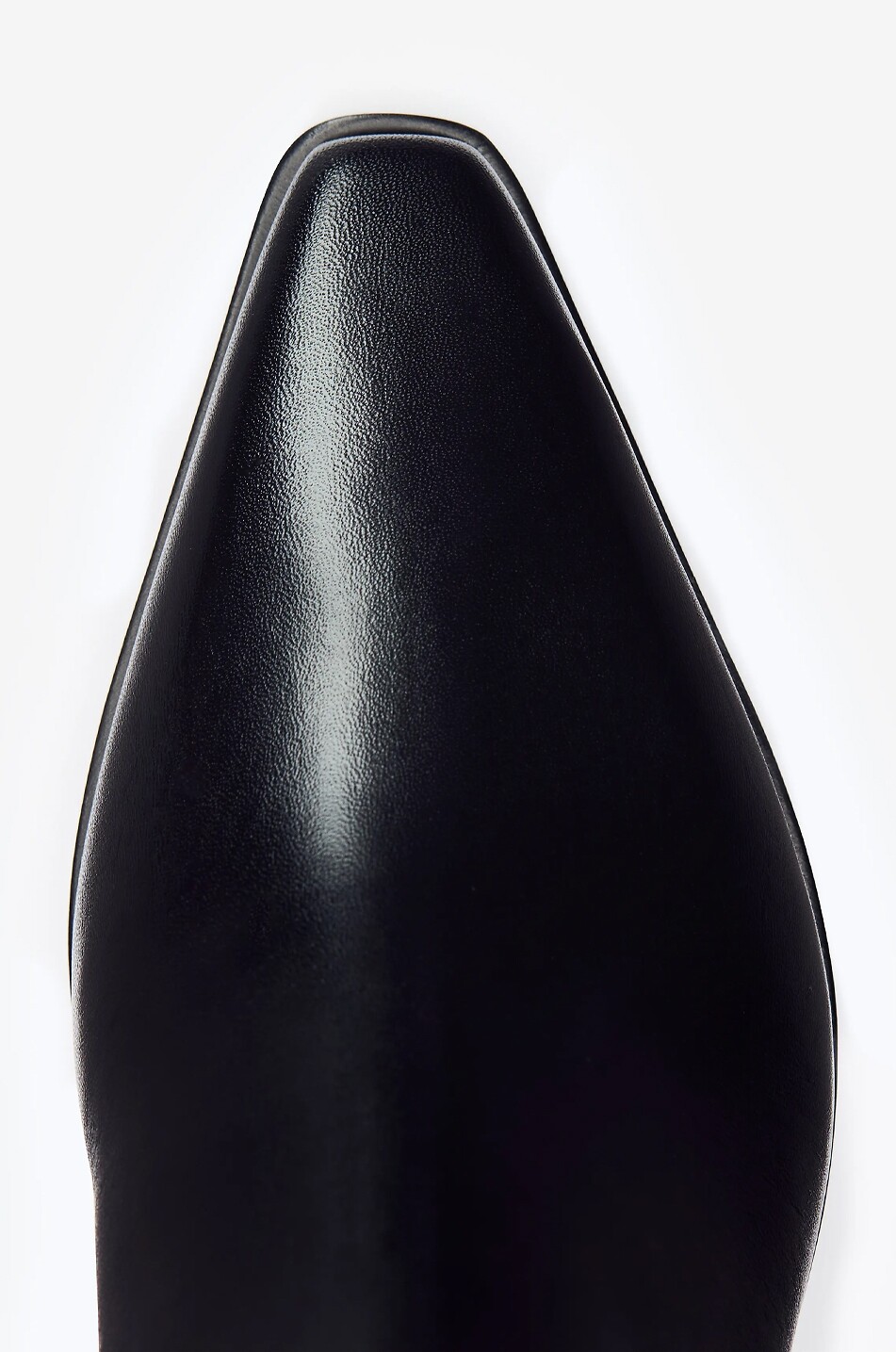 REFORMATION Stiefeletten mit kubanischem Absatz aus glänzendem Glattleder Dominique 25 Damen SCHWARZ 4