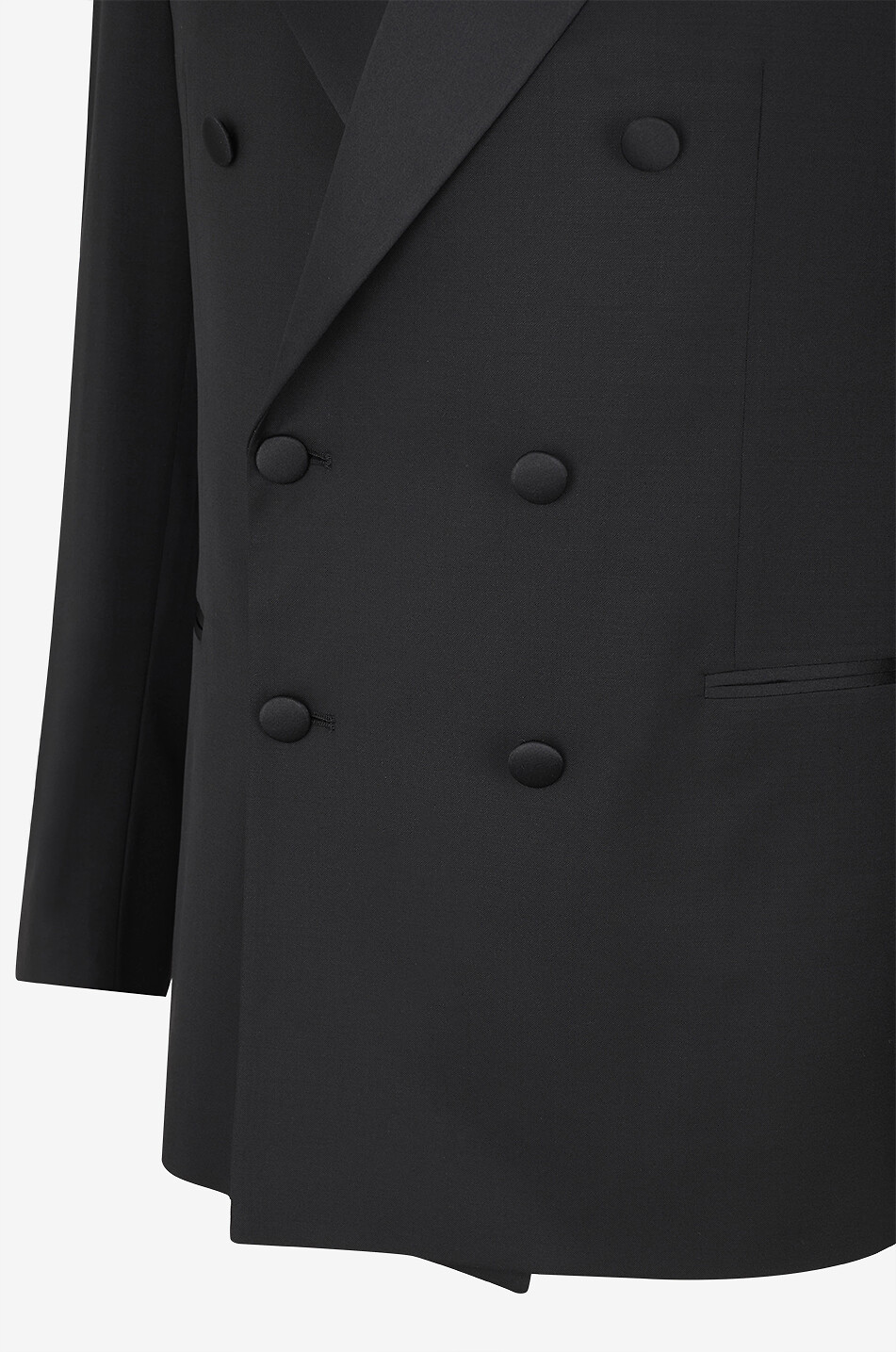 BONGENIE Double-breasted tuxedo in virgin wool Men BLACK 3