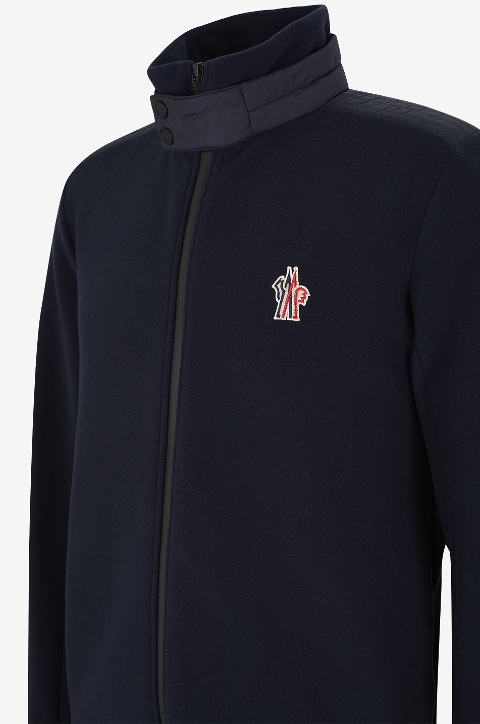 MONCLER GRENOBLE Cardigan en polaire à col montant Homme BLEU 3