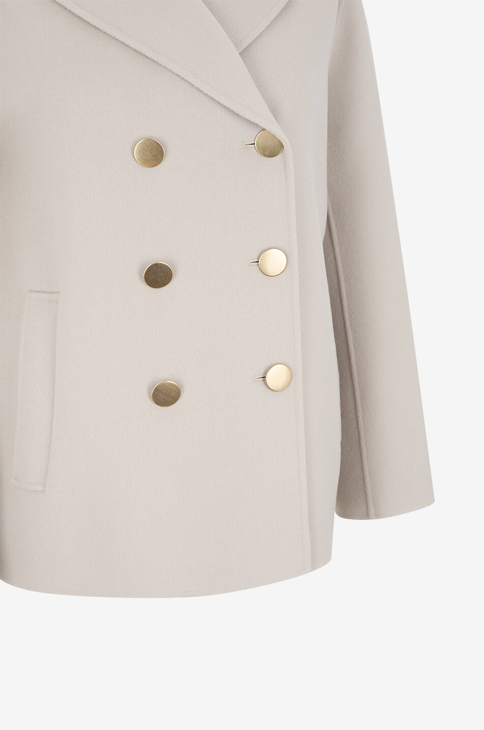 'S MAX MARA Margot double-breasted double-face wool short coat Women BEIGE 3
