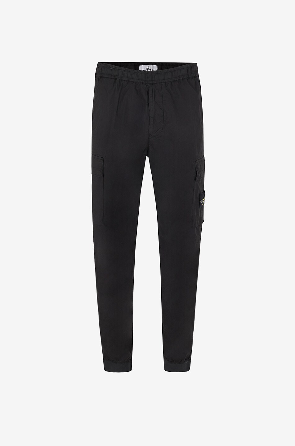 STONE ISLAND Pantalon cargo fuselé en sergé 3100031 Organic Cotton Twill Homme NOIR 1