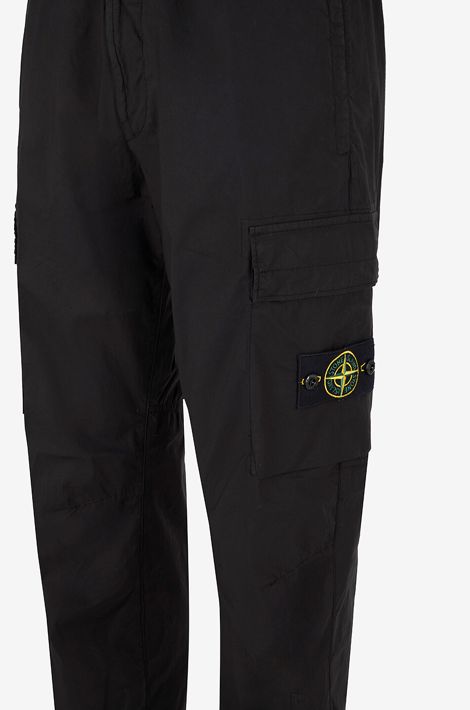 STONE ISLAND Pantalon cargo fuselé en sergé 3100031 Organic Cotton Twill Homme NOIR 3