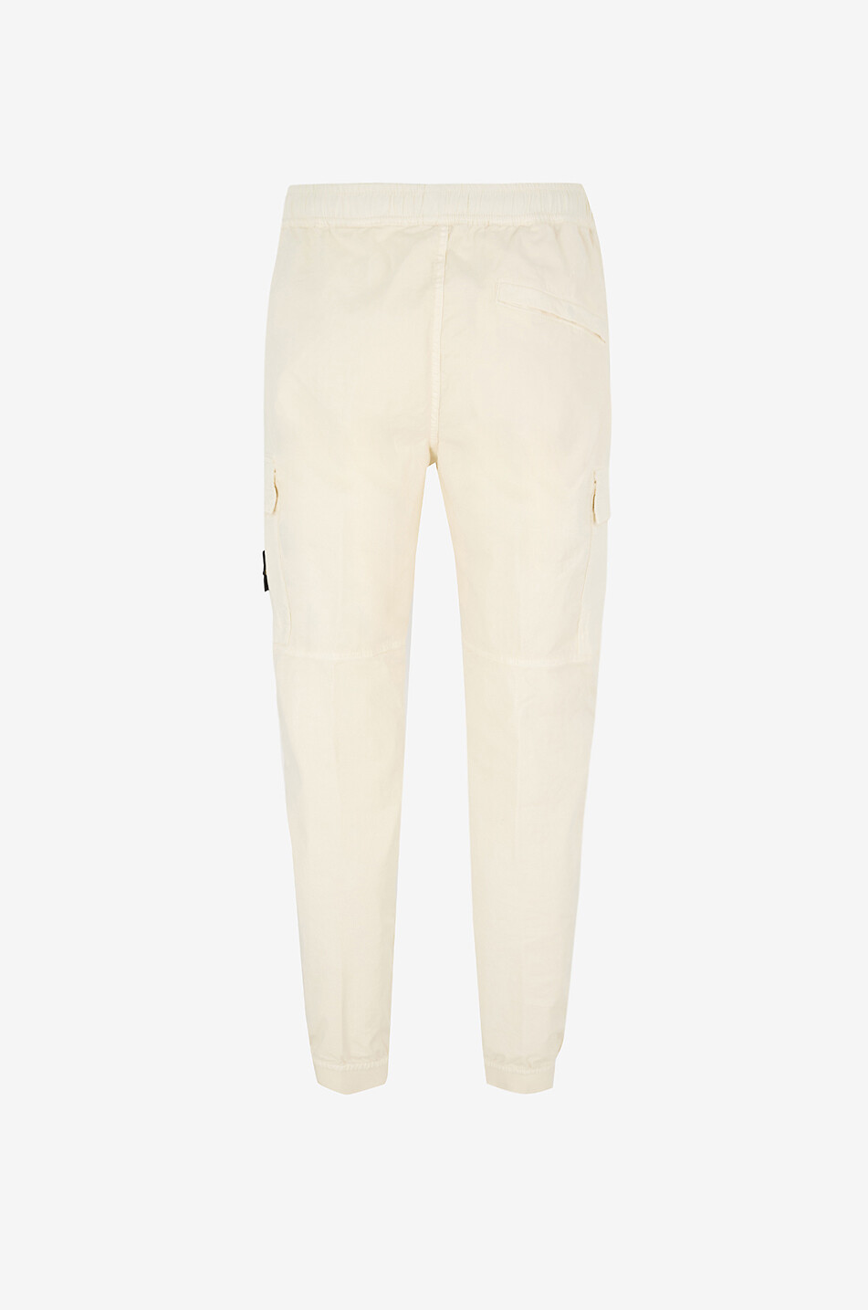STONE ISLAND Pantalon cargo fuselé en sergé 3100031 Supima Cotton Twill Stretch-TC Homme BLANC CASSE 2