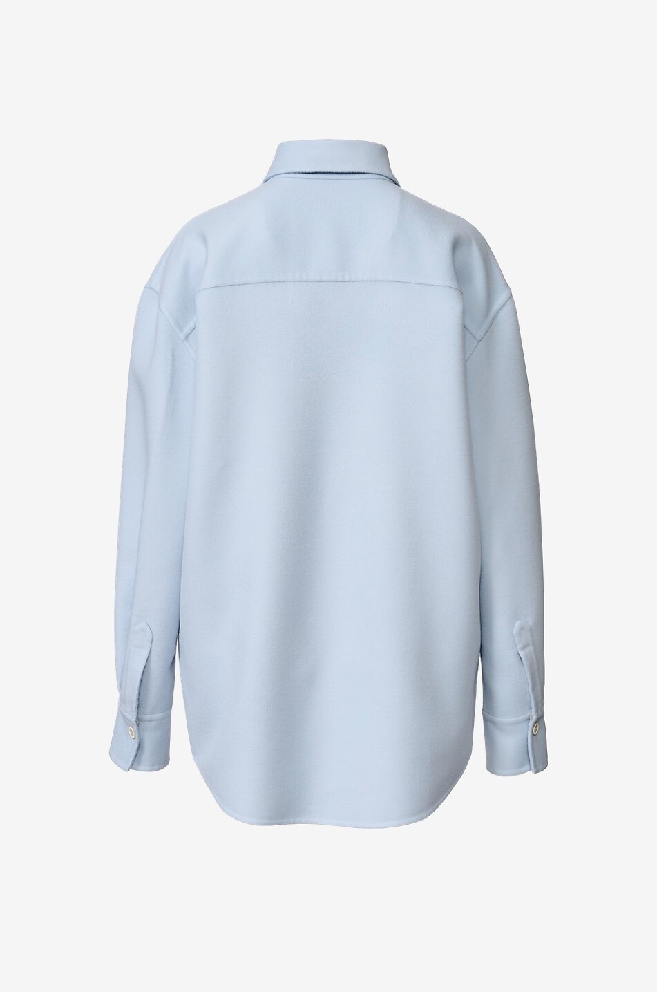 FABIANA FILIPPI Surchemise longue en laine double-face Femme BLEU CLAIR 2