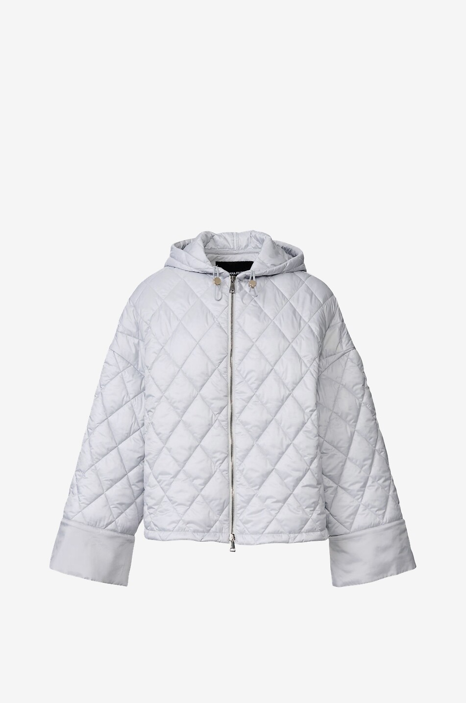 FABIANA FILIPPI Ultraleichte Boxy-Steppjacke mit Kapuze Damen HELLGRAU 1