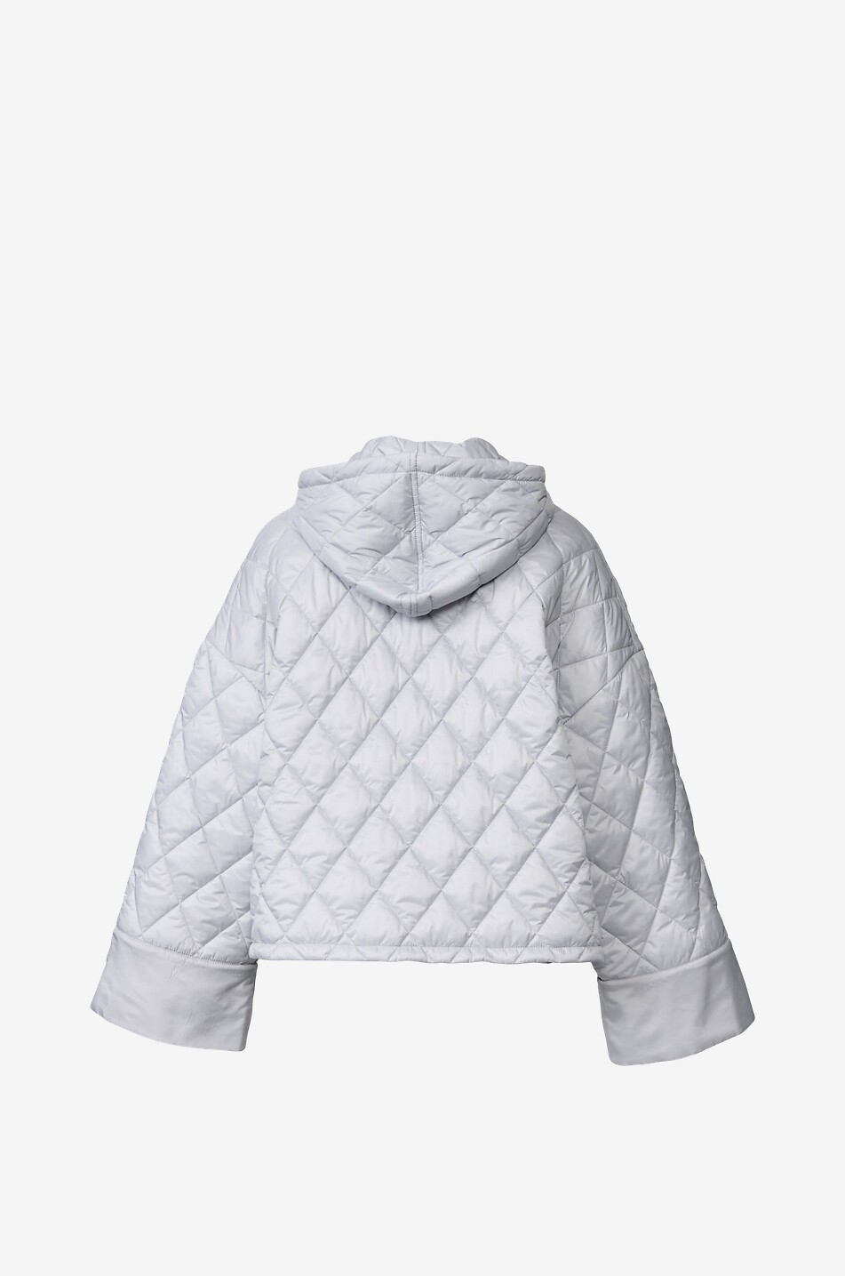 FABIANA FILIPPI Ultraleichte Boxy-Steppjacke mit Kapuze Damen HELLGRAU 2