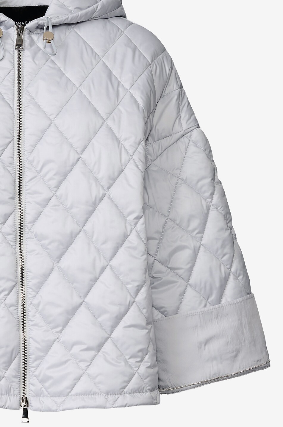 FABIANA FILIPPI Ultraleichte Boxy-Steppjacke mit Kapuze Damen HELLGRAU 7