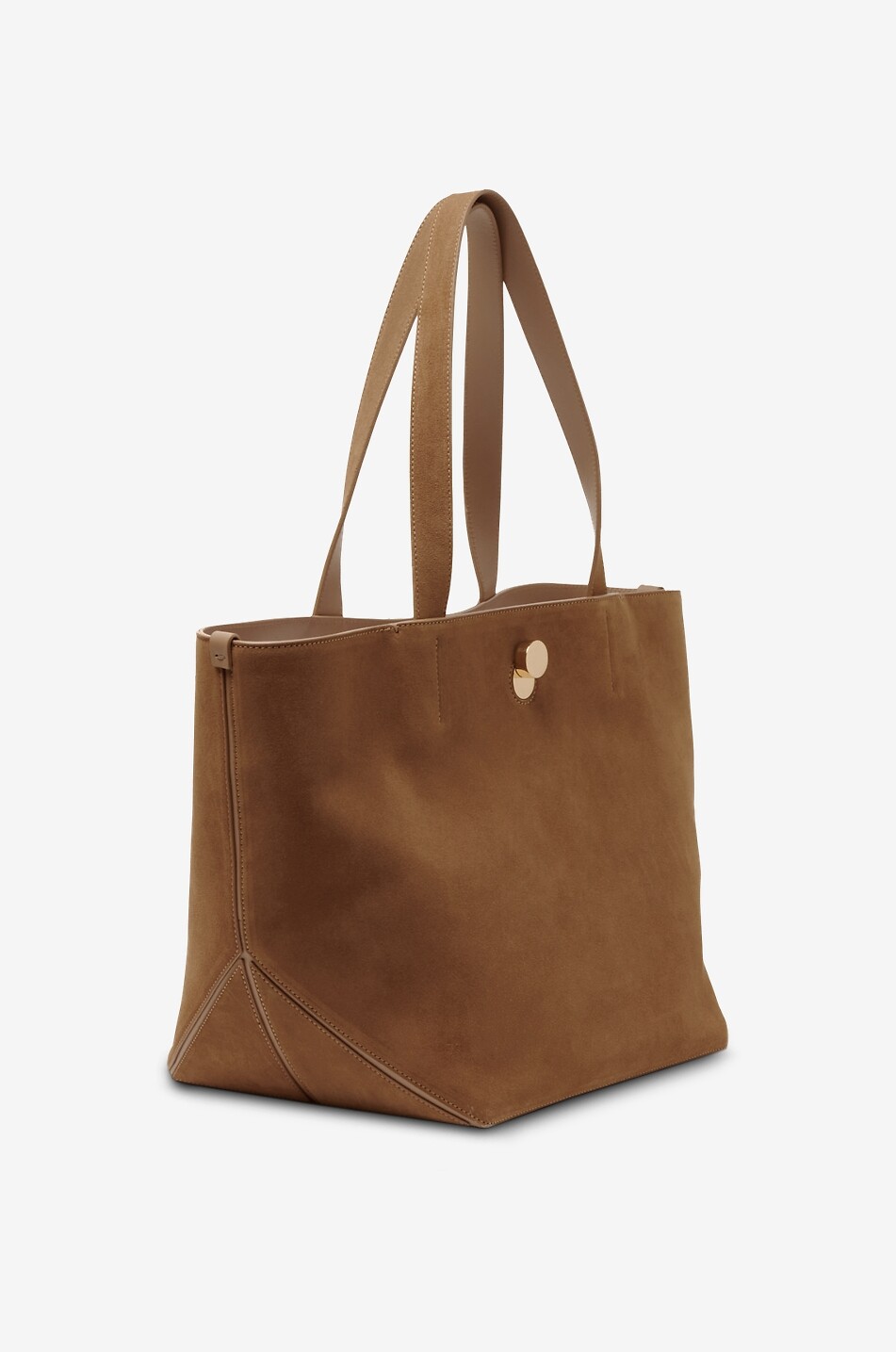 FABIANA FILIPPI Eclissi trapezoid suede tote bag Women COGNAC 2