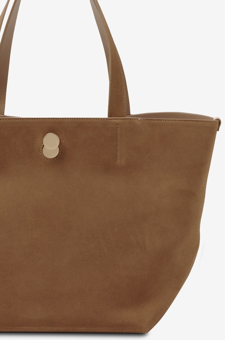 FABIANA FILIPPI Eclissi trapezoid suede tote bag Women COGNAC 4