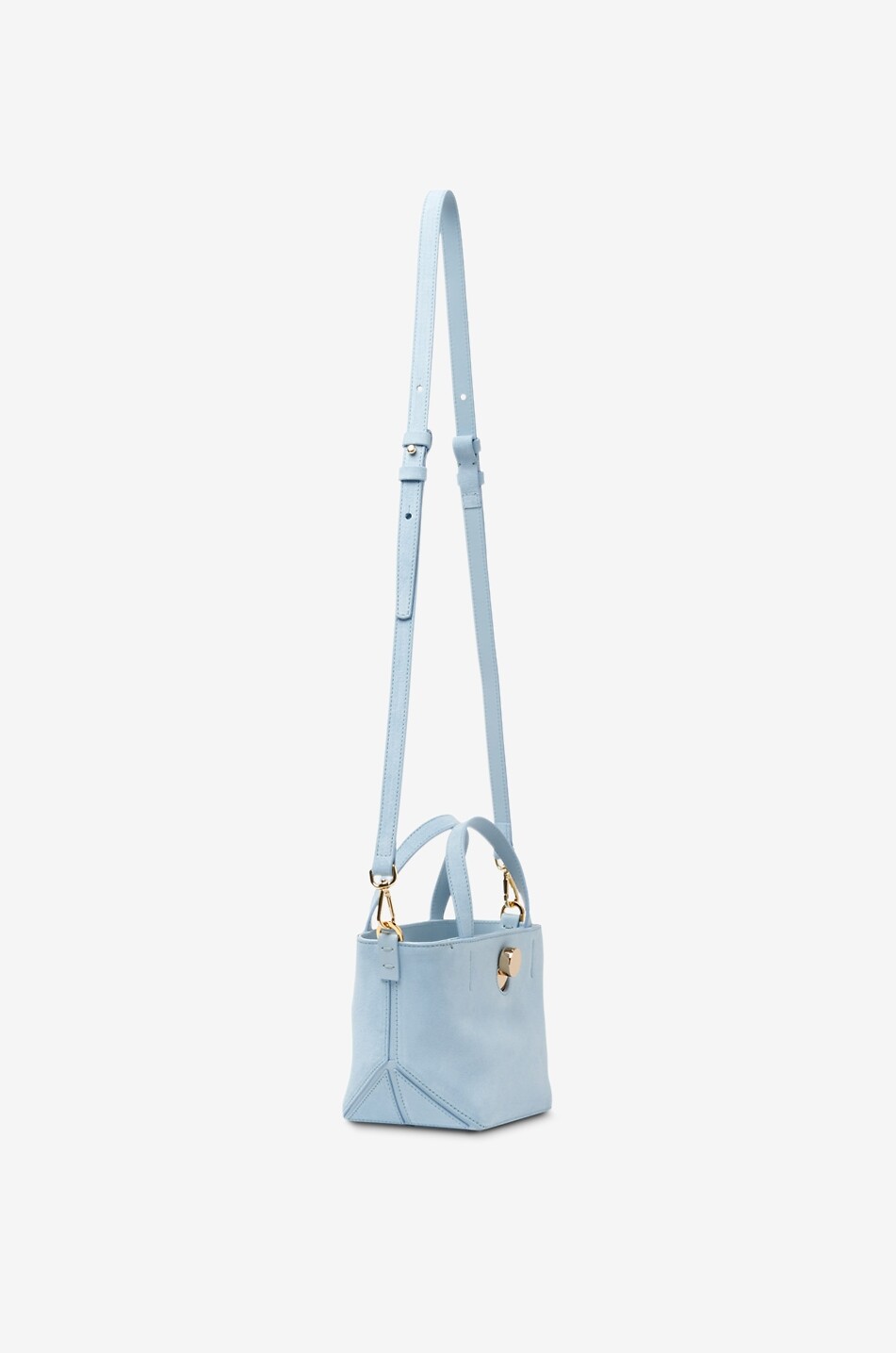 FABIANA FILIPPI Shopper aus Wildleder Eclissi Mini Damen HELLBLAU 2