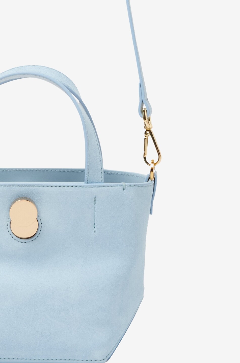 FABIANA FILIPPI Shopper aus Wildleder Eclissi Mini Damen HELLBLAU 4