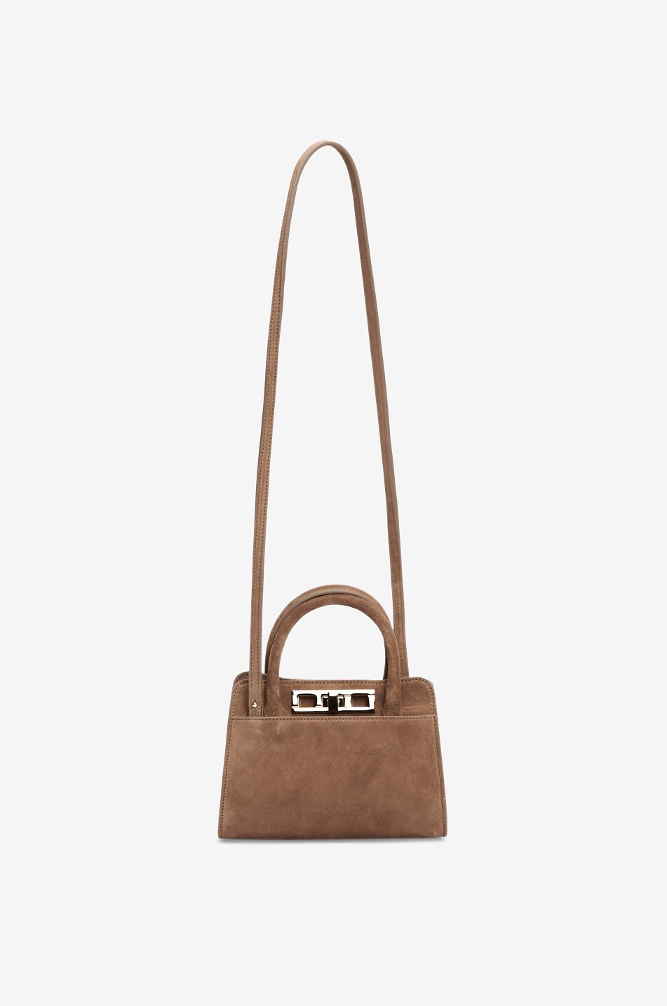 FABIANA FILIPPI Mini crossbody bag in suede Women COGNAC 1